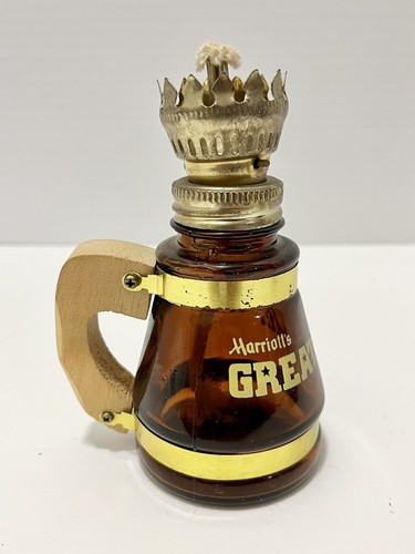Marriott’s Great America Siesta Ware Mug Oil Lamp Amber Brown Barrel Glass VTG - Picture 10 of 16