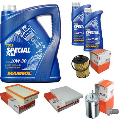 MAHLE Inspektionspaket 7 L MANNOL Special Plus 10W-30 für VW Transporter V