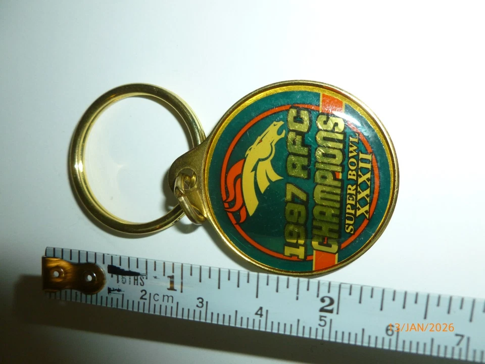 1997 AFC Super Bowl Broncos Keychain By WinCraft  XXXII - Image 2 of 3