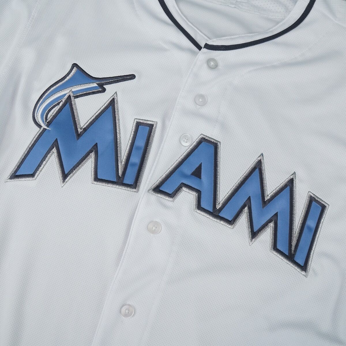 Men's Miami Marlins Majestic Gray Road Flex Base Jersey