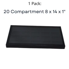 20 Compartment Riker Display Case for Zippo Lighters Jewelry Collectibles & More