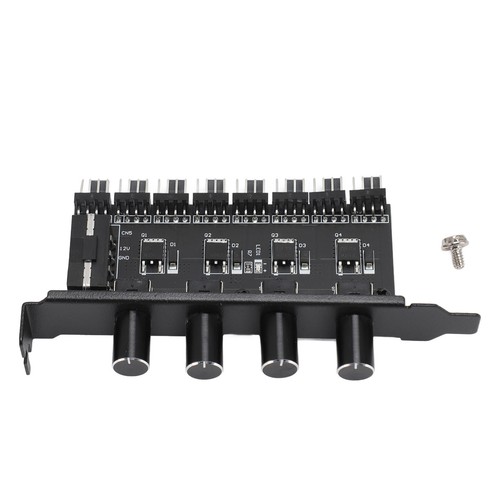 Cooling Fan Speed Controller PC 8 Channels Fan Hub With 4 Adjustable Knob 3PIN - Afbeelding 20 van 22
