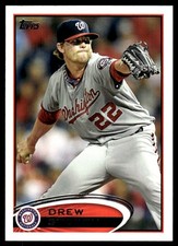 Drew Storen 2012 Topps #285 Nationals MLB READ FREE SHIPPING AutographDen