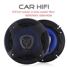 1 Pair 6.5 Inch 500W Car HiFi Coaxial Speaker Vehicle Door Audio Music Speakers