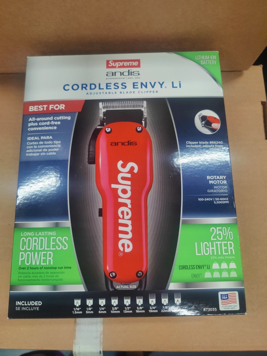 Supreme Andis Cordless Envy Cordless Hair Clipper Trimmer Oster