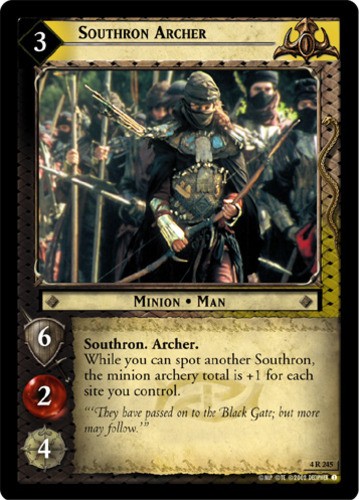 Southron Archer Mint/Near Mint LOTR: The Two Towers