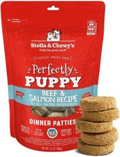 Stella  Chewy's Freeze Dried Raw Dinner Patties   Crafted for Puppies   Grain F