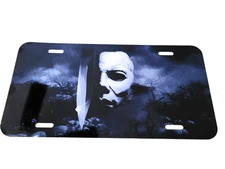 12X6" Halloween Spirit Michael Myers Aluminum Car Auto Vanity License Plate Tag