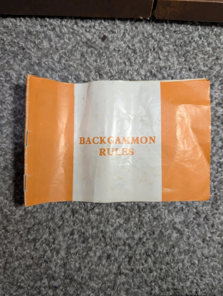 Vintage Backgammon Set In Faux Leather Travel Briefcase - Image 3 of 4