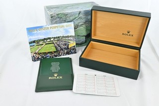 Rolex Green Watch Box Inner & Outer with Booklet Calendar Ref 68.00.01
