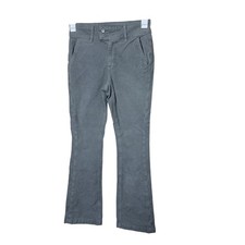 American Eagle High Rise Kick Boot Corduroy Pants Gray Stretch Women's Size 2