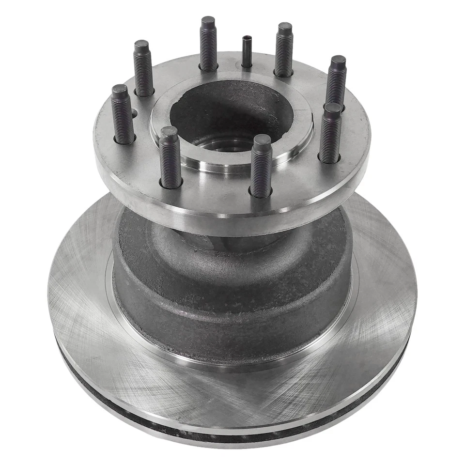 Kit de rotores e pastilhas de disco de freio dianteiro para E350 Van E450 Ford E-350 Super Duty - Imagem 2 de 4