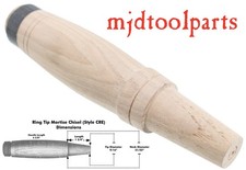 Genuine Amish Turned Ring Top Socket Chisel Handle (CRE) - mjdtoolparts