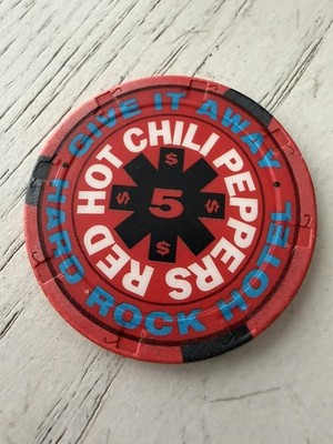 Hard Rock Casino Las Vegas RARE RED HOT CHILI PEPPERS $5 Casino Chip 