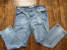 EUC Lee Modern Fit Straight Fit Straight Leg Mens 38x32 Blue Jeans L342 I69 