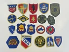 Lot #4  Vintage Military Estate Collection Patches Medals Pins Badges WWI WWII