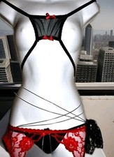 Bra and Panty Set, Lingerie 1 of a Kind Vintage New Mash Up Ensemble
