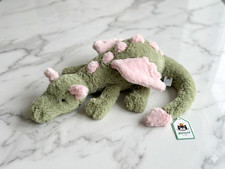 Jellycat Malachy Dragon - Exclusive Green/Pink Plush Toy ..