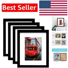 Versatile 8x10 Rustic Picture Frames – Set of 4 for Memorable Moments