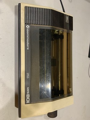 Parts/Not Working COMMODORE MPS 801 PRINTER Powers On
