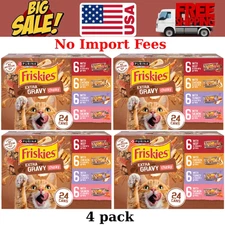 Friskies Extra Gravy Chunky Variety Pack Canned Cat Food, 5.5-oz, case of 96