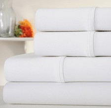 4-Piece Set: 100 Egyptian-Quality Cotton 1000 Thread Count Deep Pocket Luxury S