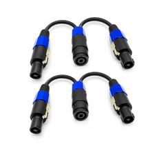 Speakon Y Cable Splitter 1 Female to 2 Male - Professional Audio PA/DJ Speaker