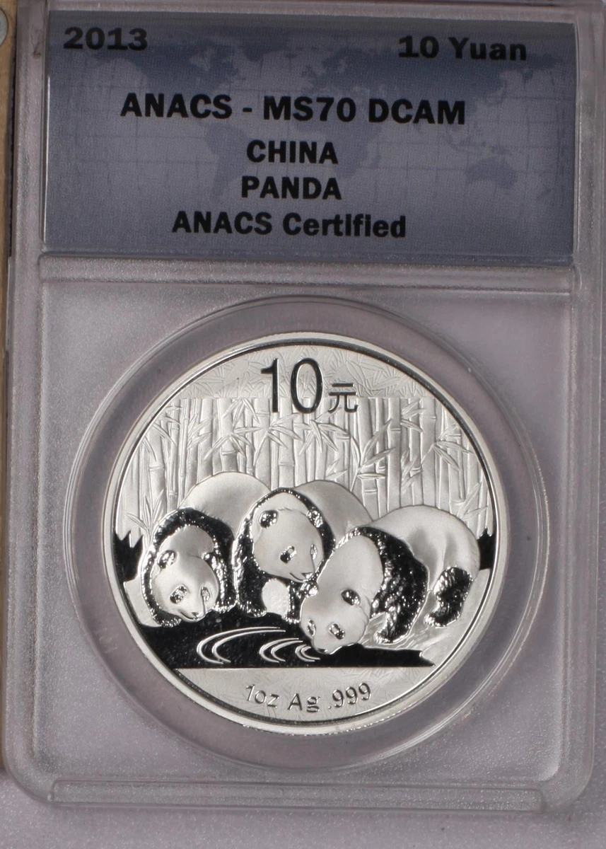 Chinese Panda MS 70 Graded 2013 Silver Bullion Coins for sale | eBay