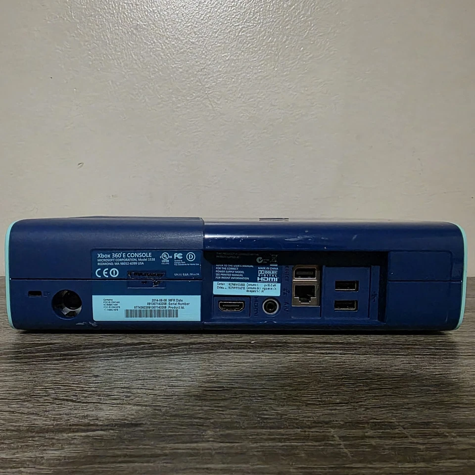 Xbox 360 E 500GB Console - Teal Blue Special Edition - Cleaned And Repasted - image 3 of 4