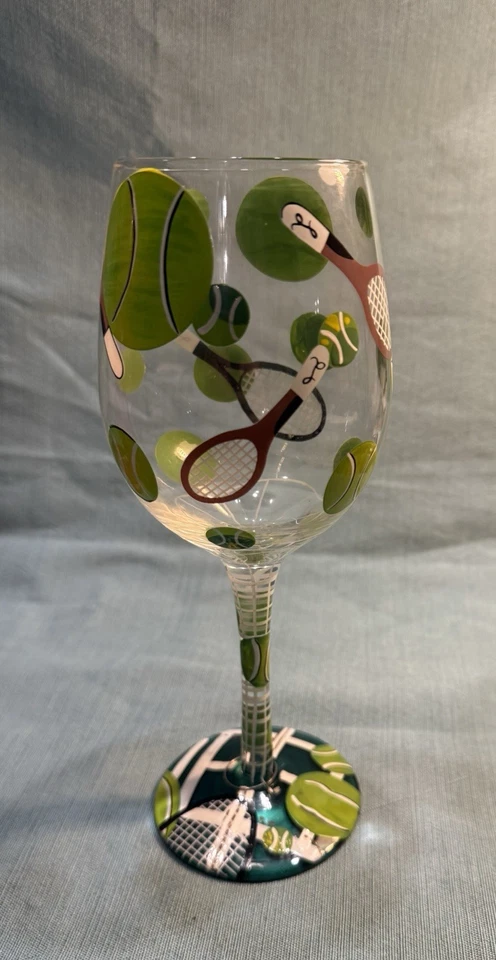 Copa de vino Lolita “Tennis” Love My 9 3/4” nueva en caja Foto 2 de 2