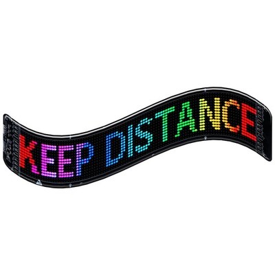 USB Dynamic Colorful Eye Lamp Soft Screen Led Eye for Car Window Car LED Display