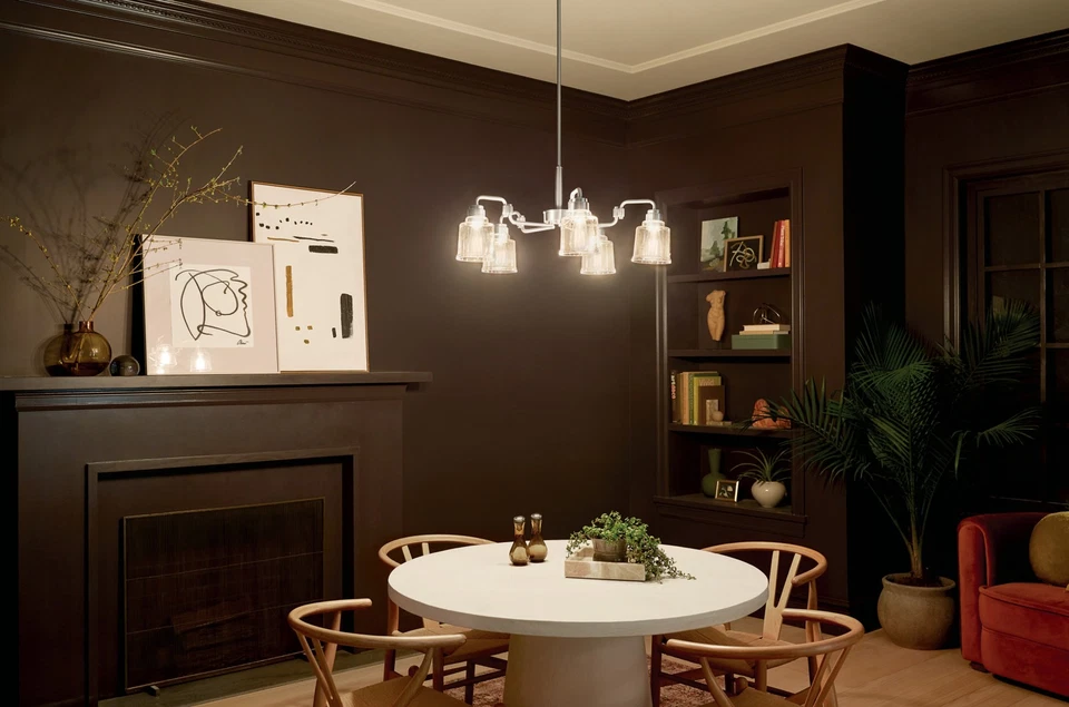 Kichler 52398 Aivian 5 Light 30"W Chandelier - Red - Image 4 of 4