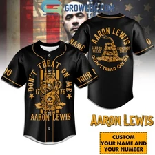 Aaron Lewis Don8217t Tread On Me Personalized Baseball Jerse With Sewn Trim