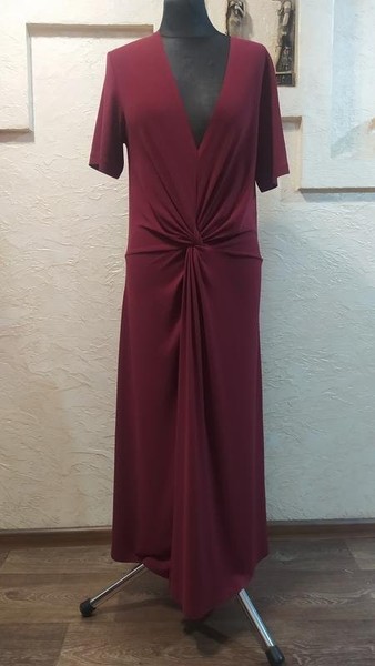 Women By Malene Birger Dress Burgundy Knit L