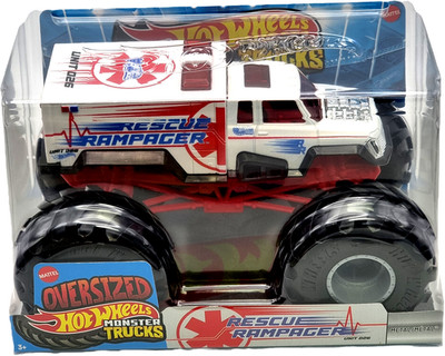 Mattel Hot Wheels Großes Auto / cars 1:24 Monster Trucks  Rescue Rampager