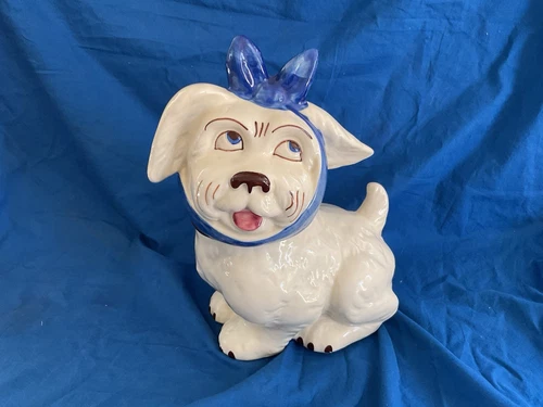 Vintage 1950s Shawnee Pottery Muggsy Toothache Dog Cookie Jar Made in USA