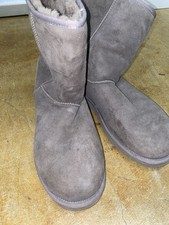 Authentic UGG Australia Women  s Classic Short Boots   Grey Suede US Size 11 