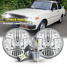 for Toyota Corolla 1968-1979 NEW 2026 Pair 7"inch Round LED Headlights Withe AA