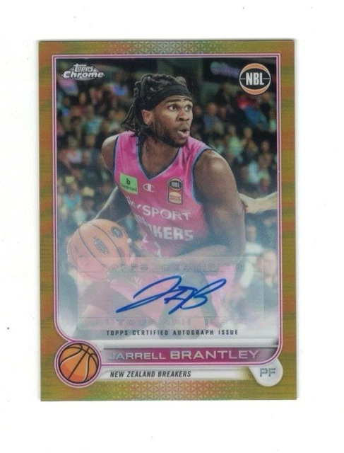 Jarrell Brantley 2022-23 Topps NBL Chrome GOLD REFRACTOR AUTO #18/50 Australia