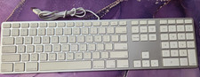 Apple Wired Keyboard USB-A Model: A1243 MB110LL/A Silver- Used and Tested
