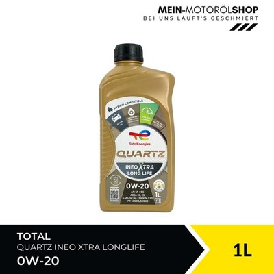 Total Quartz Ineo Xtra Longlife 0W-20 VW Porsche Ford ACEA C5 C6 1 Liter