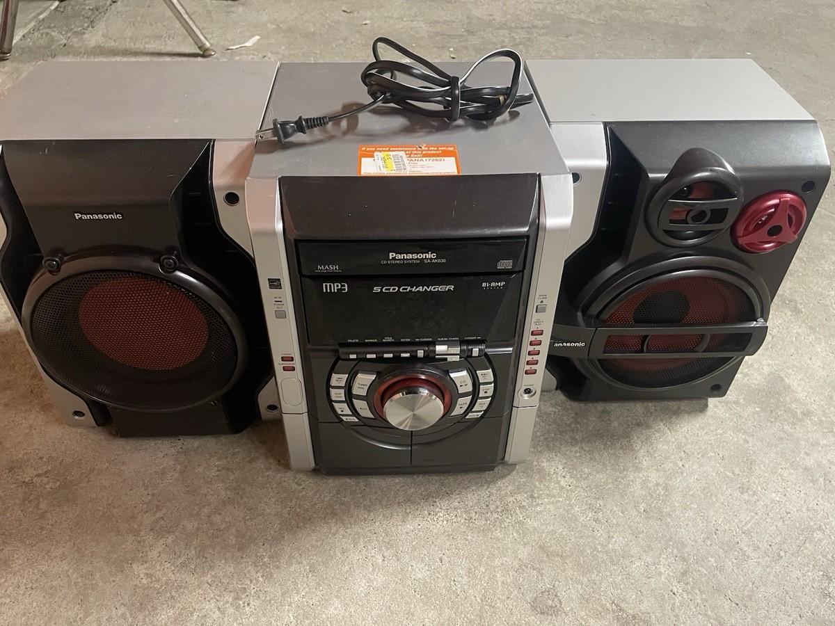 Panasonic SA-AK330 CD Changer AM/FM Dual Cassette Stereo