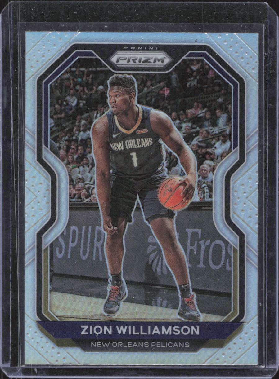 2020-21 Panini Prizm #185 Zion Williamson Silver Prizms