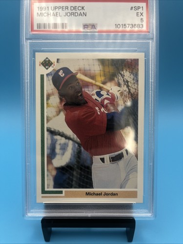 1991 Upper Deck ⚾ Card Michael Jordan #SP1 Rookie PSA 5 Chicago Bulls White Sox - Picture 1 of 6