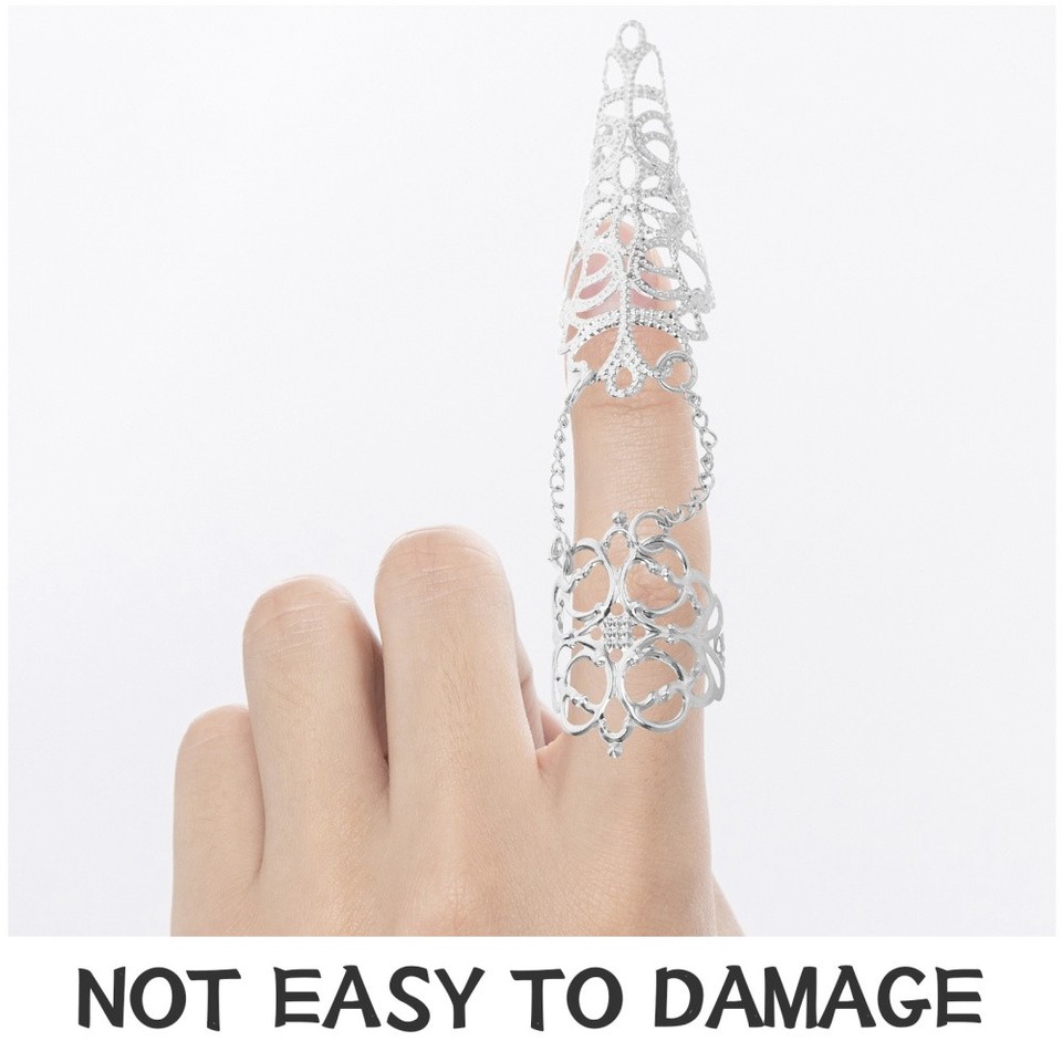 CHGCRAFT 10pz 3Taglie Costue Di Halloween Artigli Unghie Finte Anello - Foto 4