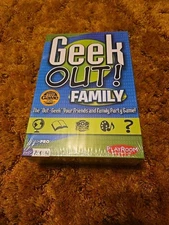 Geek Out Family Party Board Game Playroom Entertainment New Sealed