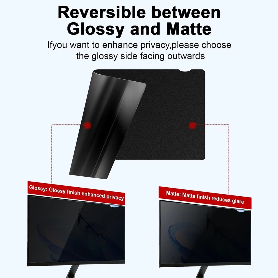2-Pack 24" Privacy Filter for 16:9 Monitor, Anti-Glare Blue Light Screen - Image 4 of 4