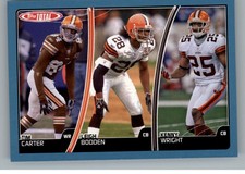 2007 Topps Total Blue #22 Kenny Wright/Leigh Bodden/Tim Carter - FB