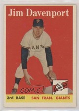 1958 Topps Jim Davenport #413 a5h