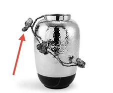 Michael Aram Black Orchid Large  Marble Vase, Read Description ‼️